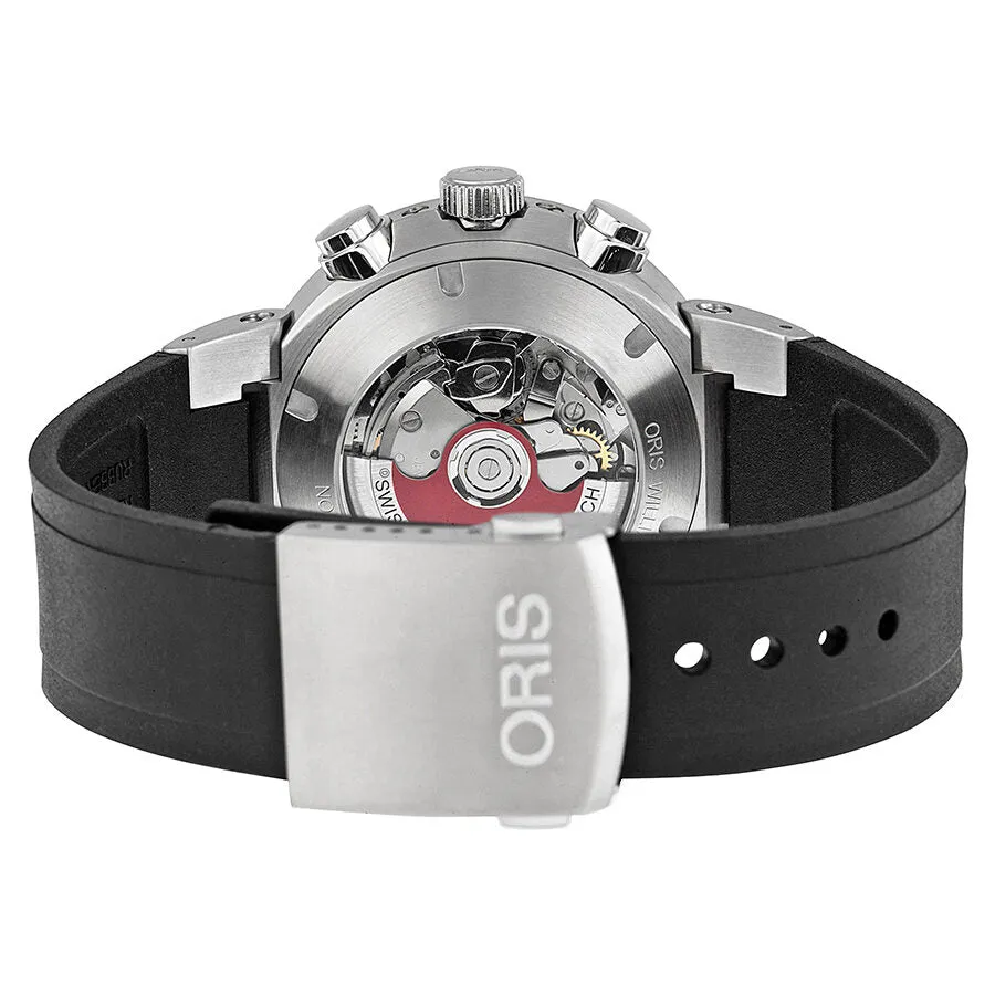 Oris Williams F1 Team Black Dial Rubber Strap Men's Watch 773-7685-4184RS