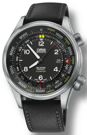 ORS Watch Big Crown ProPilot Altimeter Feet Leather
