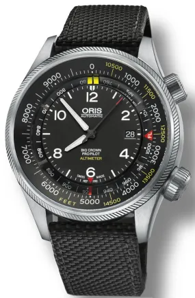 ORS Watch Big Crown ProPilot Altimeter Feet Textile Black