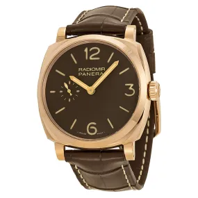 Panerai Radiomir 1940 Brown Dial Brown Leather Men's Watch PAM00513