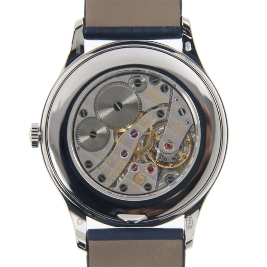 Patek Philippe Calatrava 18kt White Gold Night Blue Dial Ladies Hand Wound Watch 4897/300G-001