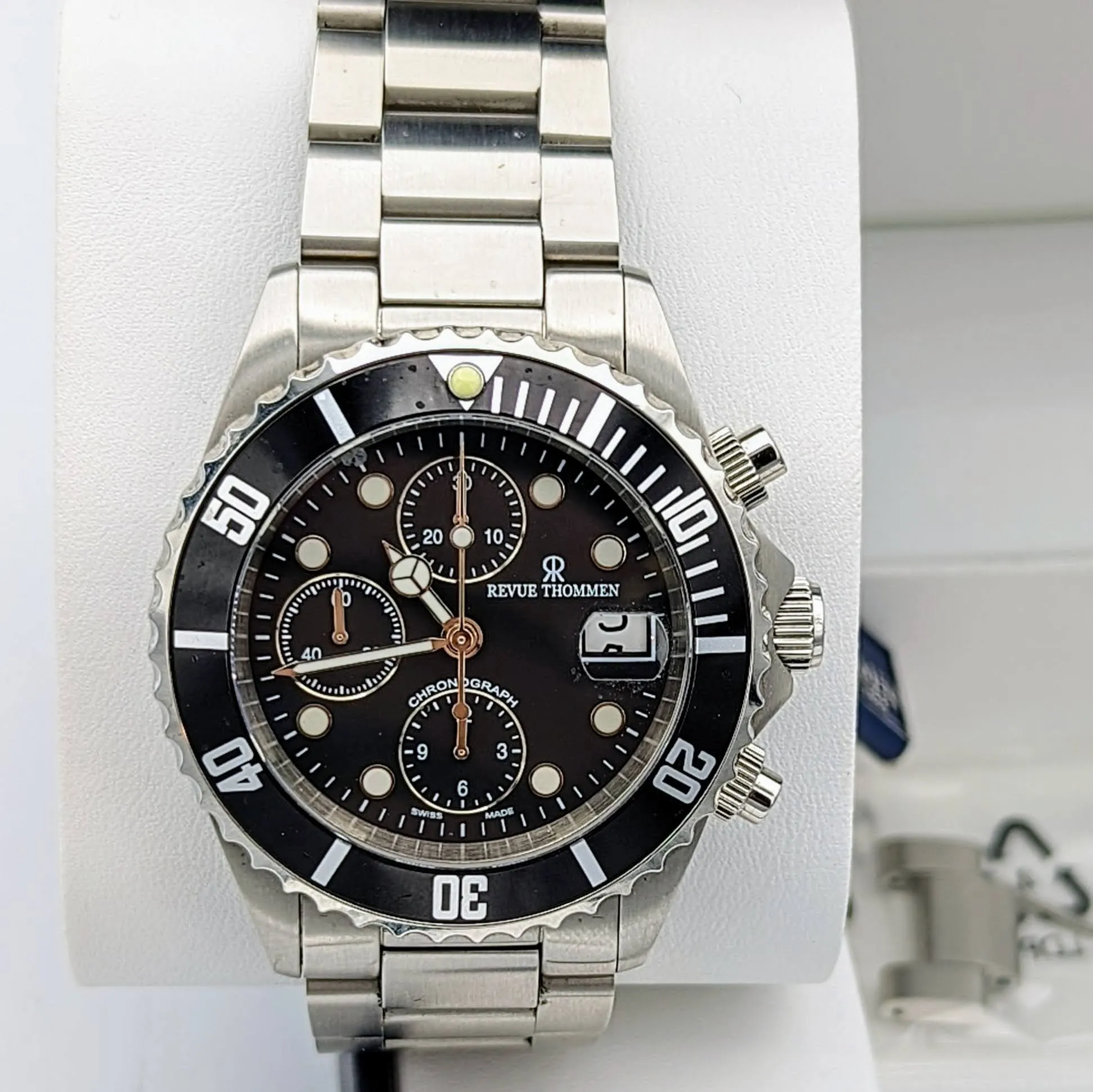 REVUE THOMMEN Diver Automatic Watch 17571.6137 Chronograph Wristwatch in BOX!