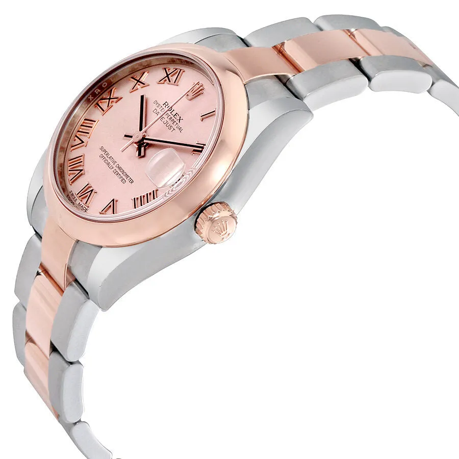 Rolex Datejust 31 Pink Dial Steel and 18K Rose Gold Oyster Ladies Watch 178241PRO