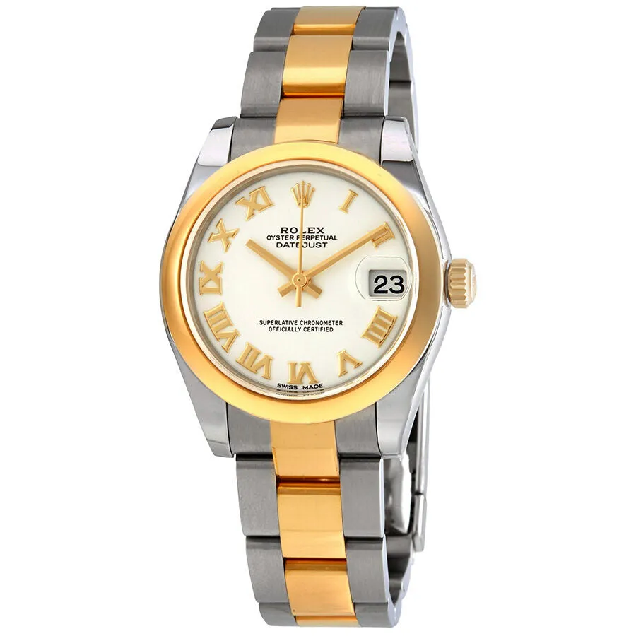 Rolex Datejust Lady 31 White Dial Stainless Steel and 18K Yellow Gold Oyster Bracelet Automatic Watch 178243WRO