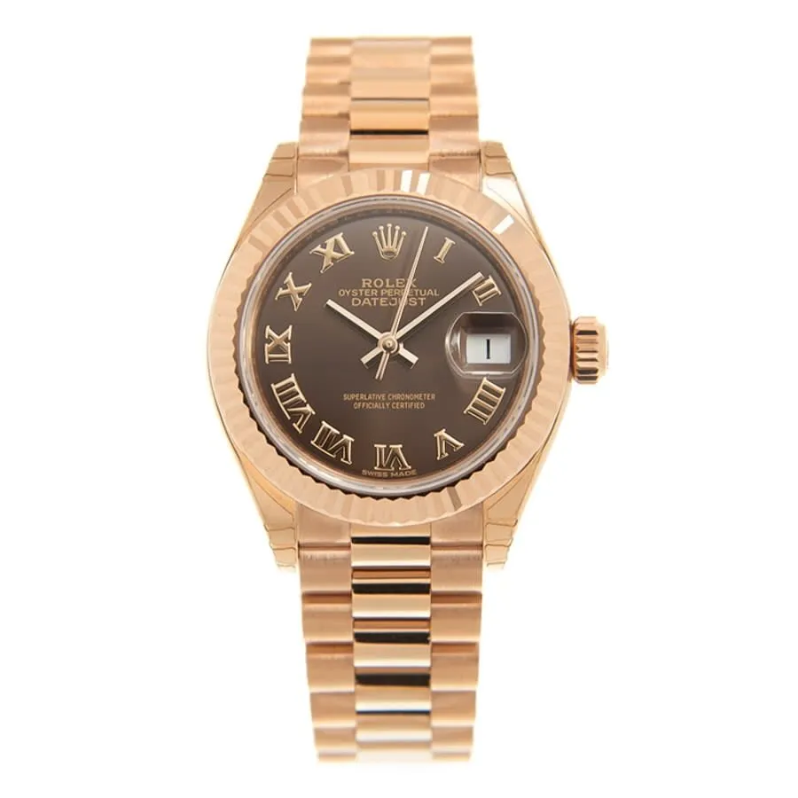 Rolex Lady Datejust 18kt Rose Gold Automatic Brown Dial Ladies Watch 279175-0014 279175CHRP