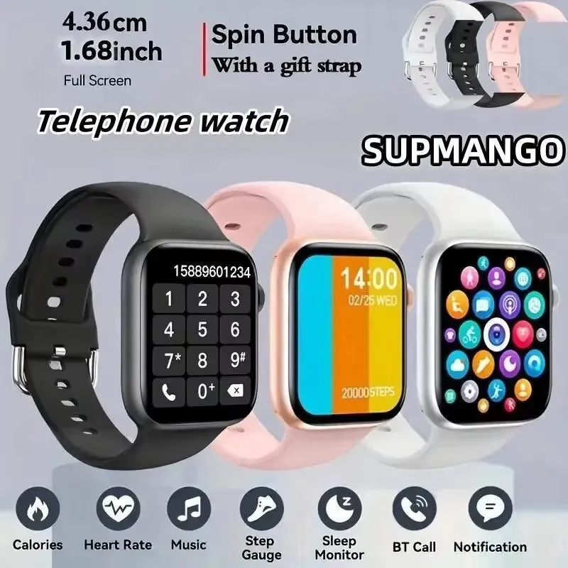 S8 Smart Watch – Bluetooth Calling, Health & Fitness Tracker, Sports Smartwatch for Men & Women (X7/X8 Series)