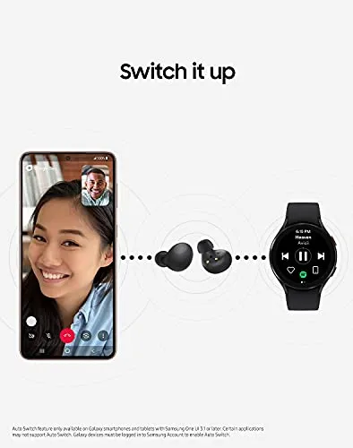 SAMSUNG Galaxy Buds 2 True Wireless Earbuds Noise Cancelling Ambient Sound Bluetooth Lightweight Comfort Fit Touch Control US Version, Graphite