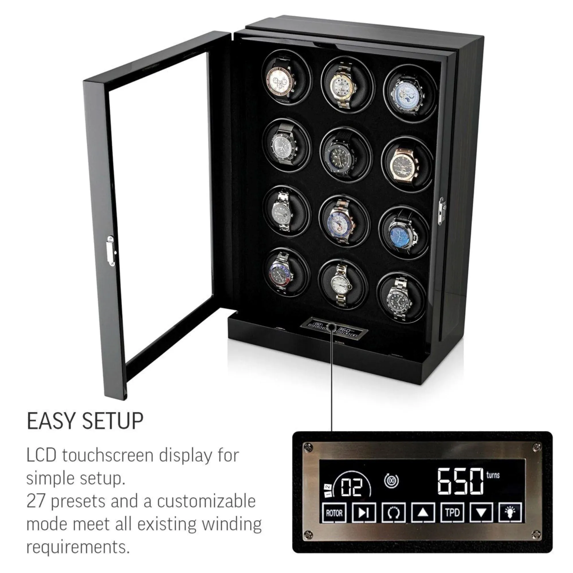 Seconds - Sydney Watch Winder for 12 Watches (a)