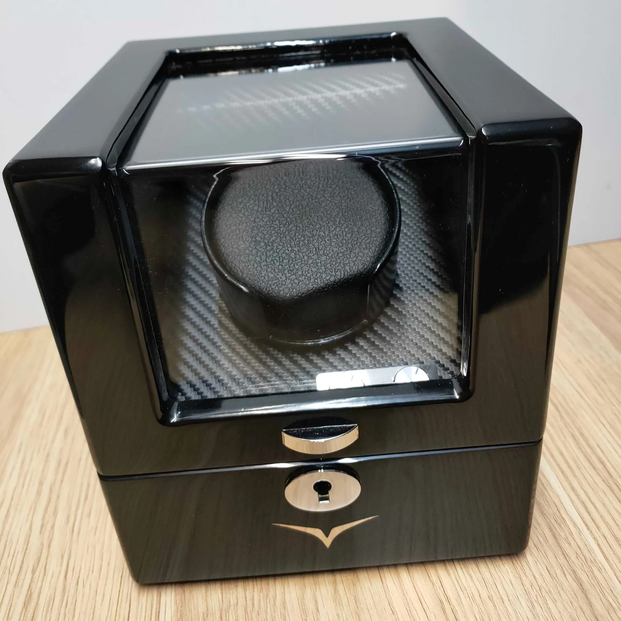 Seconds - Waratah Watch Winder Box for 1 Watch in Black (b)