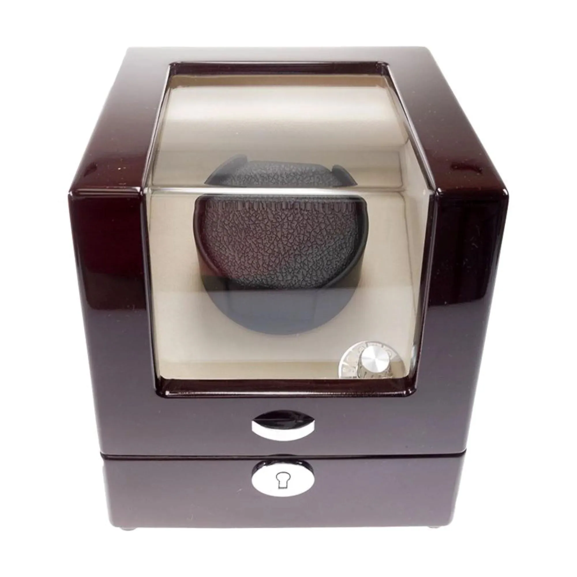 Seconds - Waratah Watch Winder Box for 1 Watch in Mahogany (l)