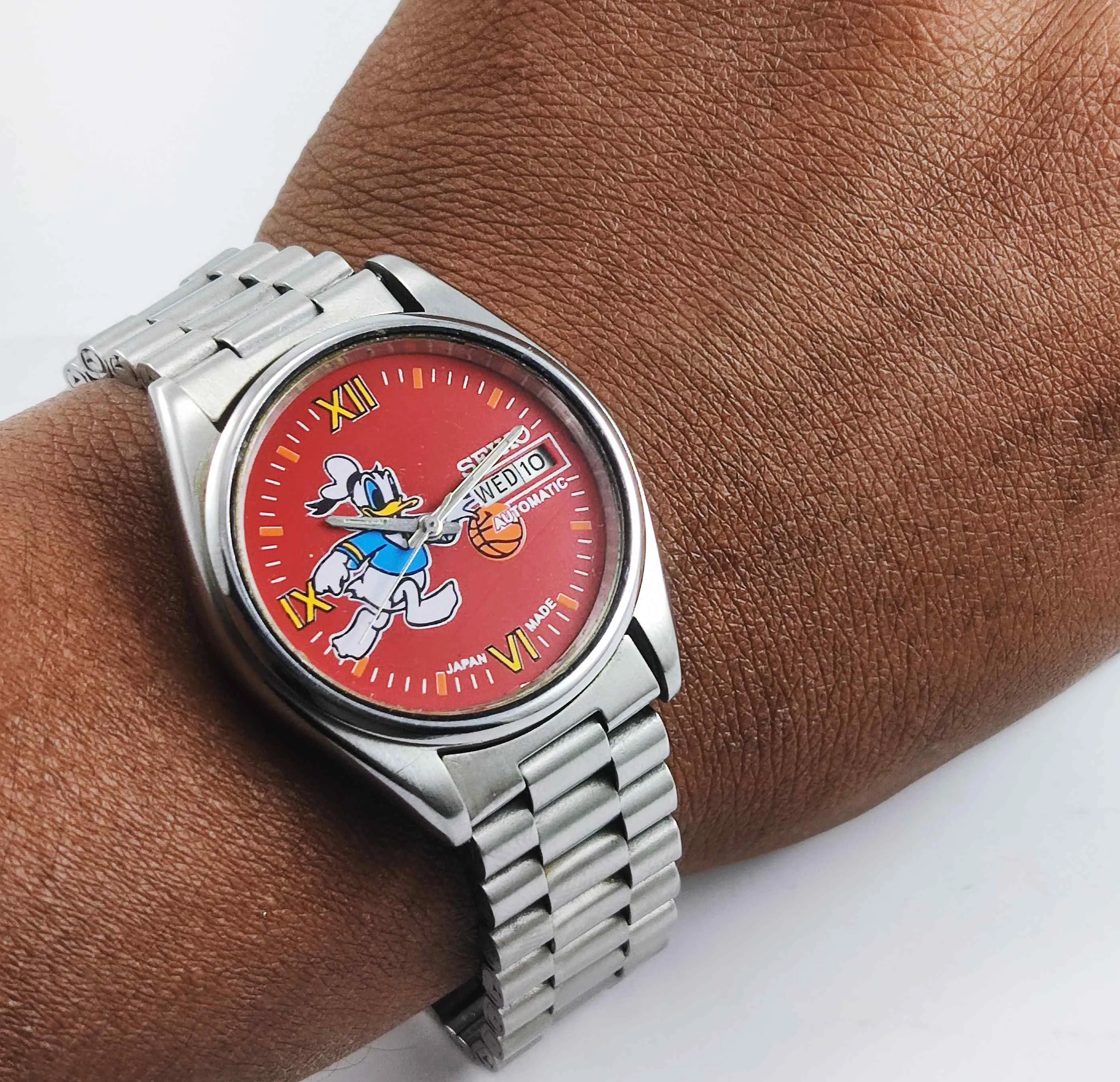 Seiko Automatic 6309A Red Dial 17 Jewels Men's Watch