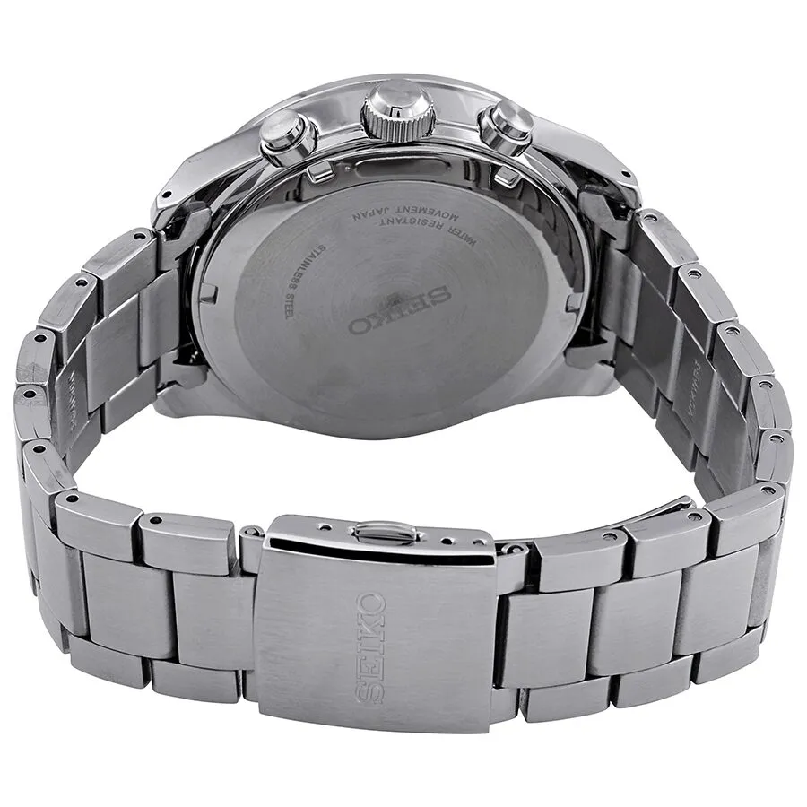 Seiko Solar Chronograph Quartz Grey Dial Men's Watch SSC715