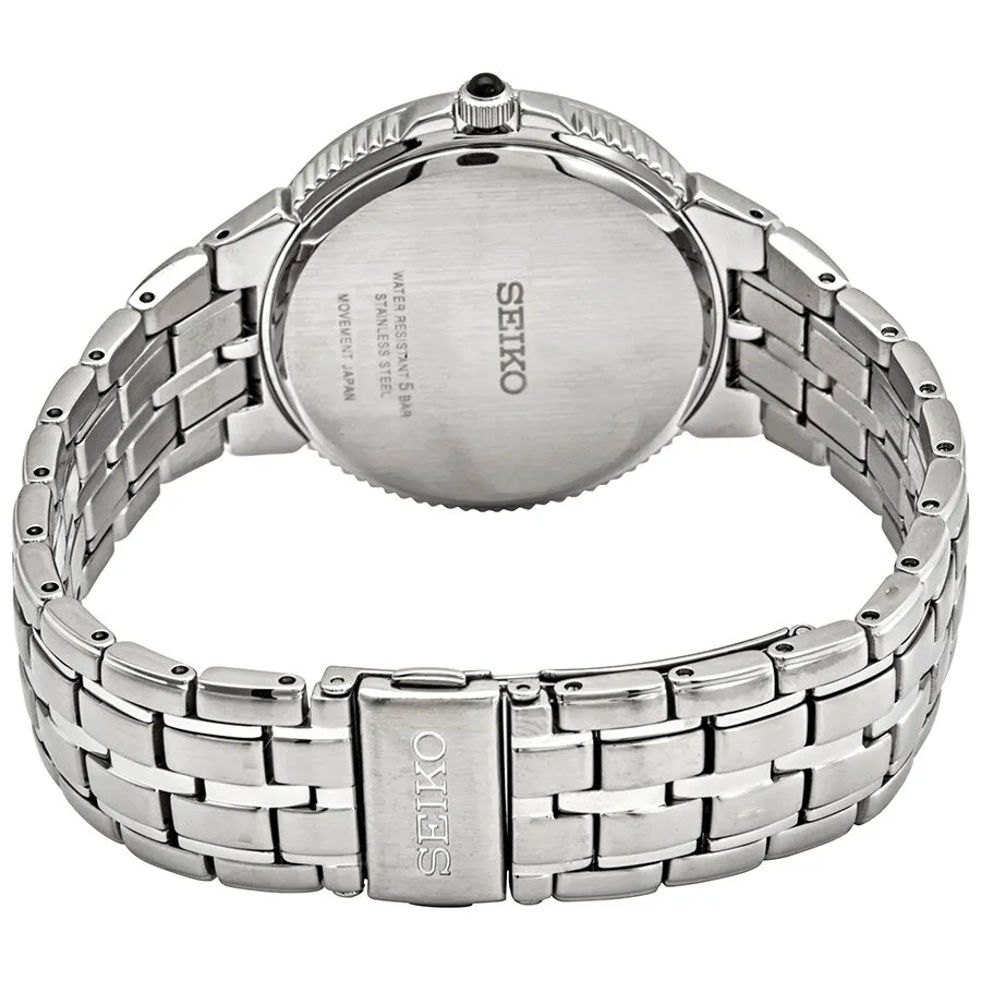 Seiko Solar Quartz Blue Dial Stainless Steel Men's Watch SNE507