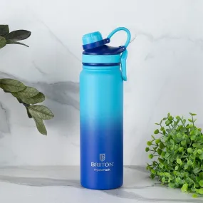 Serene Sip Hot & Cold Thermos Water Bottle (Light Blue & Dark Blue) - 800 ML