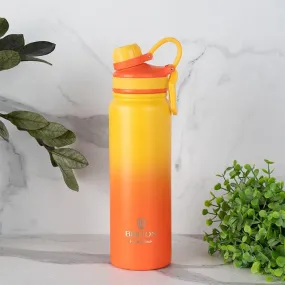 Serene Sip Hot & Cold Thermos Water Bottle (Yellow & Orange) - 800 ML