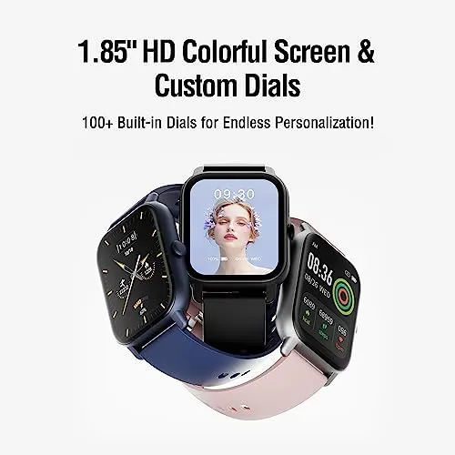 Smart Watch Answer/Make Calls, 1.85” HD Fitness Tracker Watch Heart Rate Sleep Monitor, Activity Tracker Smartwatch Pedometer, 112 Sports Modes, IP68 Waterproof Smart Watches for Men Women Android IOS