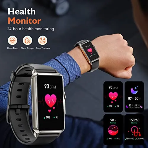 Smart Watch for Men Women Answer/Make Call,1.57" Activity Fitness Tracker IP67 Waterproof, Smart Watches for Android iPhone, Fitness Watch with Blood Oxygen Heart Rate Sleep Monitor Pedometer