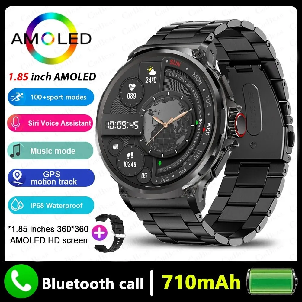 Smart Watch Men 710 mAh Large Battery 400  Dials Fitness Tracker GPS