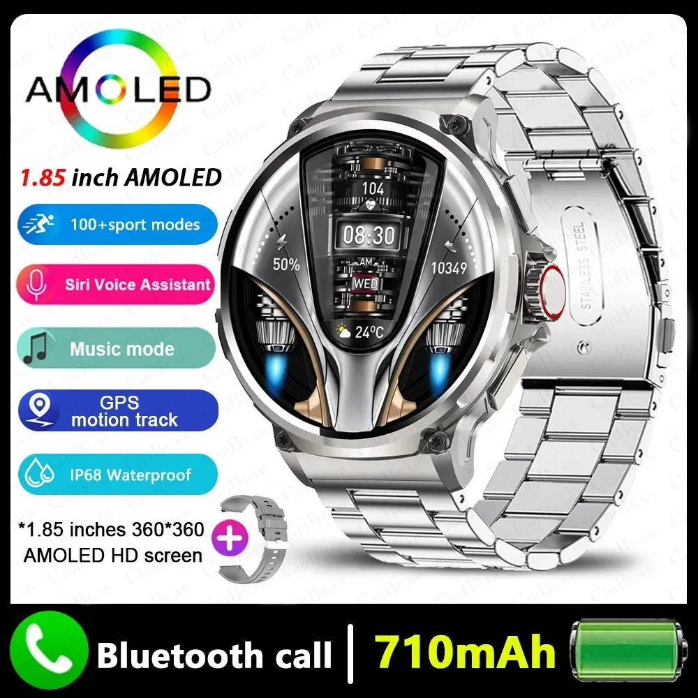 Smart Watch Men 710 mAh Large Battery 400  Dials Fitness Tracker GPS