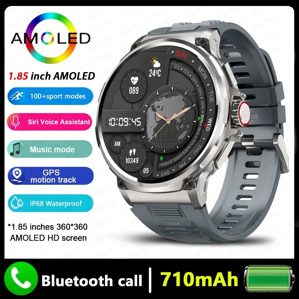 Smart Watch Men 710 mAh Large Battery 400  Dials Fitness Tracker GPS