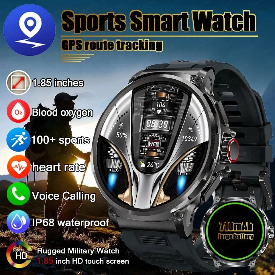 Smart Watch Men 710 mAh Large Battery 400  Dials Fitness Tracker GPS