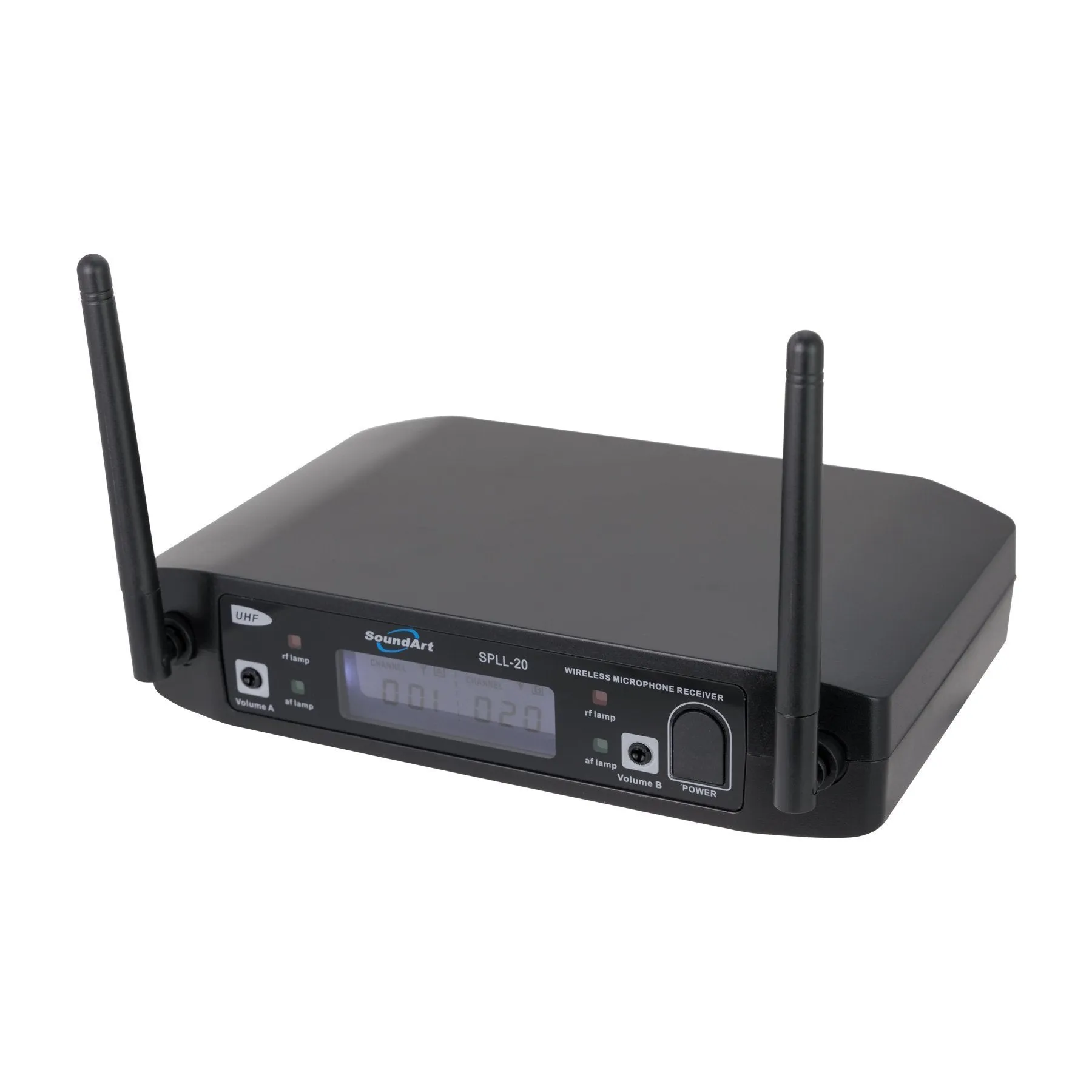 SoundArt Dual Channel UHF Wireless Microphone System with 2 x Handheld Mics