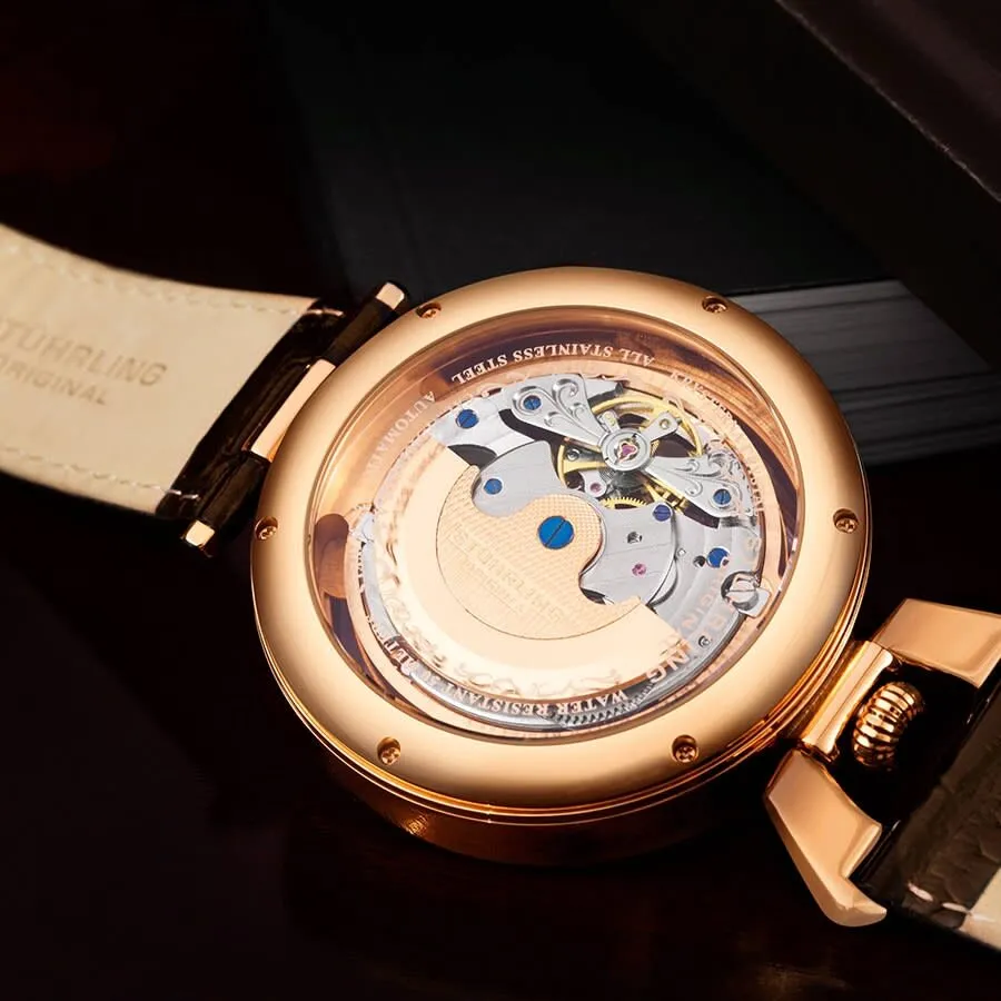Stuhrling Original Legacy Automatic Rose Gold Dial Men's Watch M13579