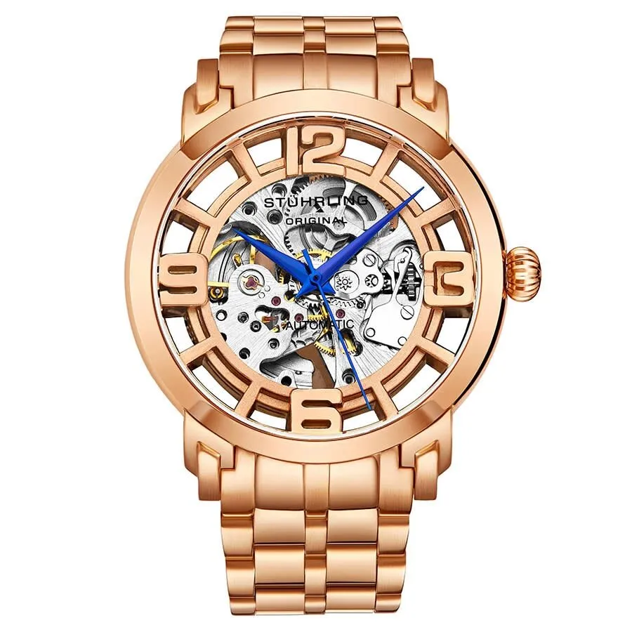 Stuhrling Original Legacy Automatic Rose Gold Dial Men's Watch M13585