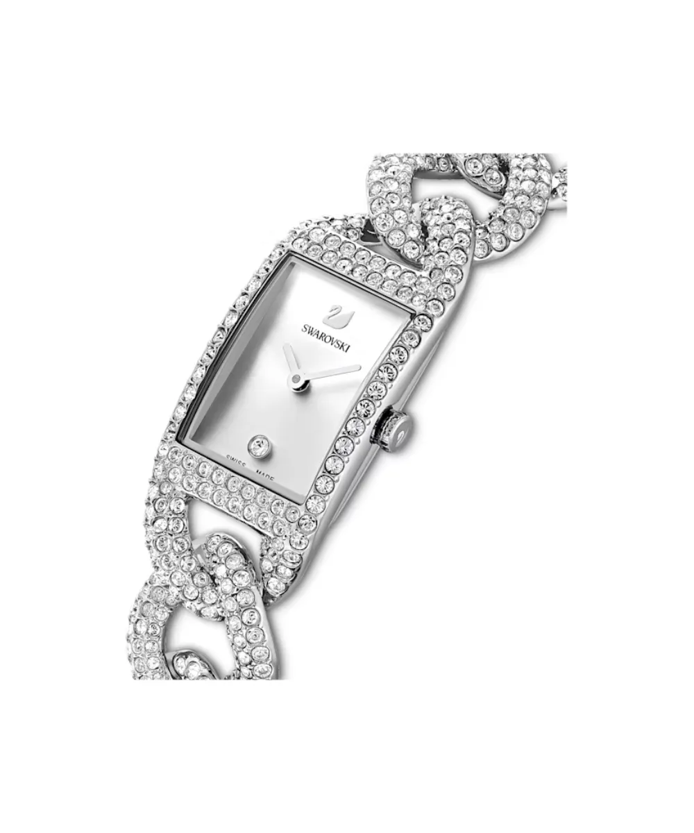 SWAROVSKI COCKTAIL WATCH IN SILVER