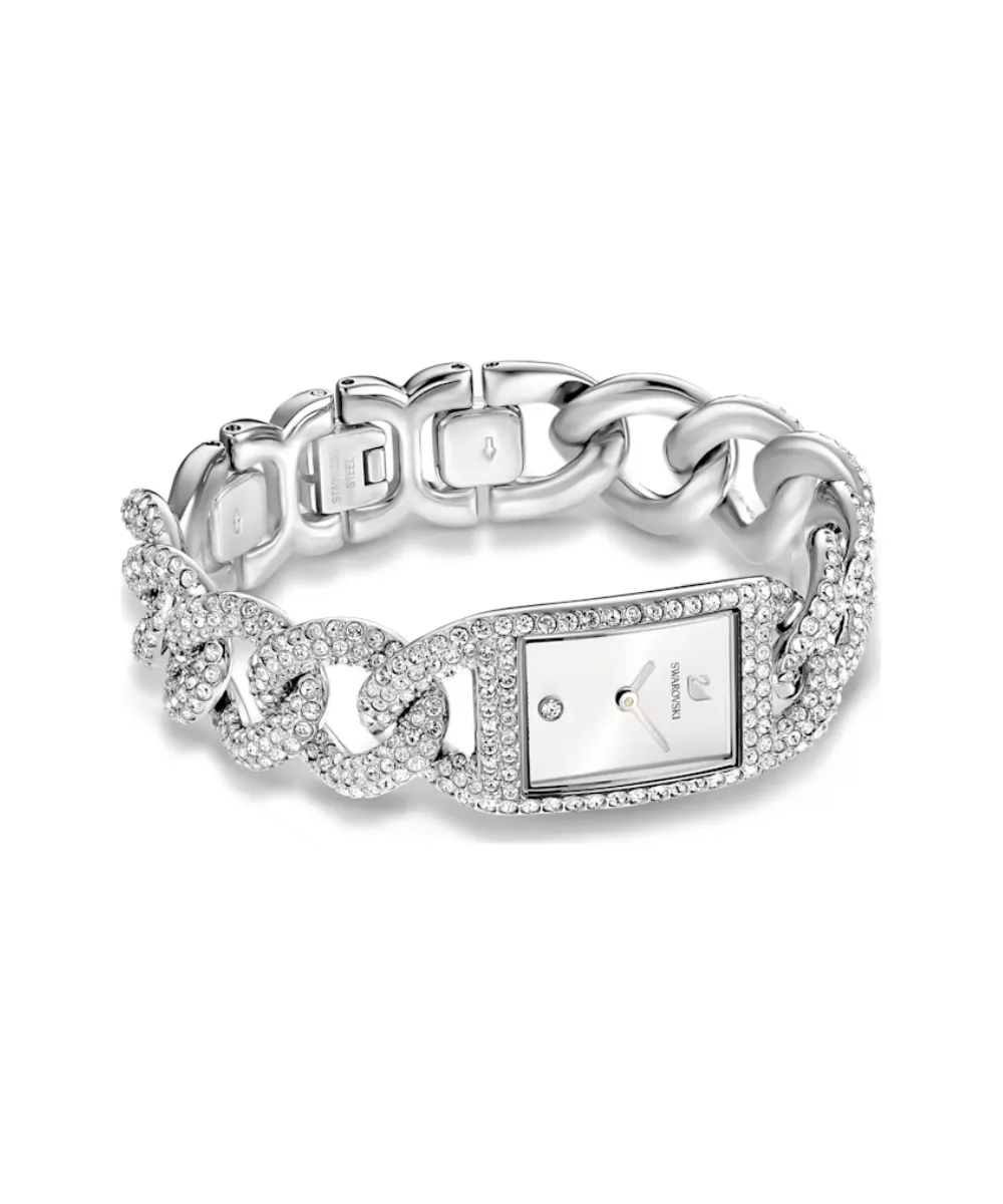 SWAROVSKI COCKTAIL WATCH IN SILVER