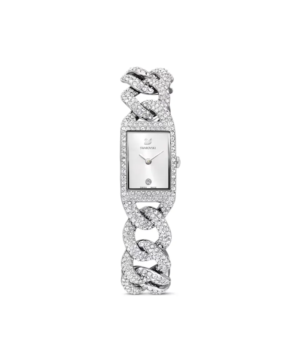 SWAROVSKI COCKTAIL WATCH IN SILVER