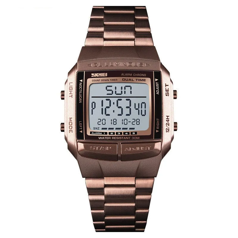 Trendy Waterproof Sports Multi-functional Men's Watch - GlamzLife