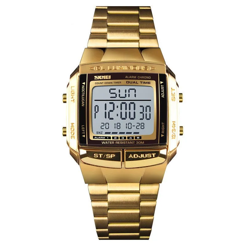 Trendy Waterproof Sports Multi-functional Men's Watch - GlamzLife